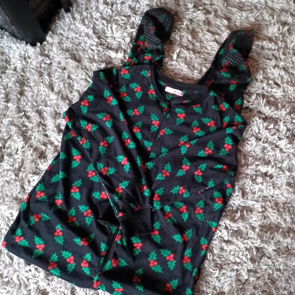 Christmas Poinsettia Onesie